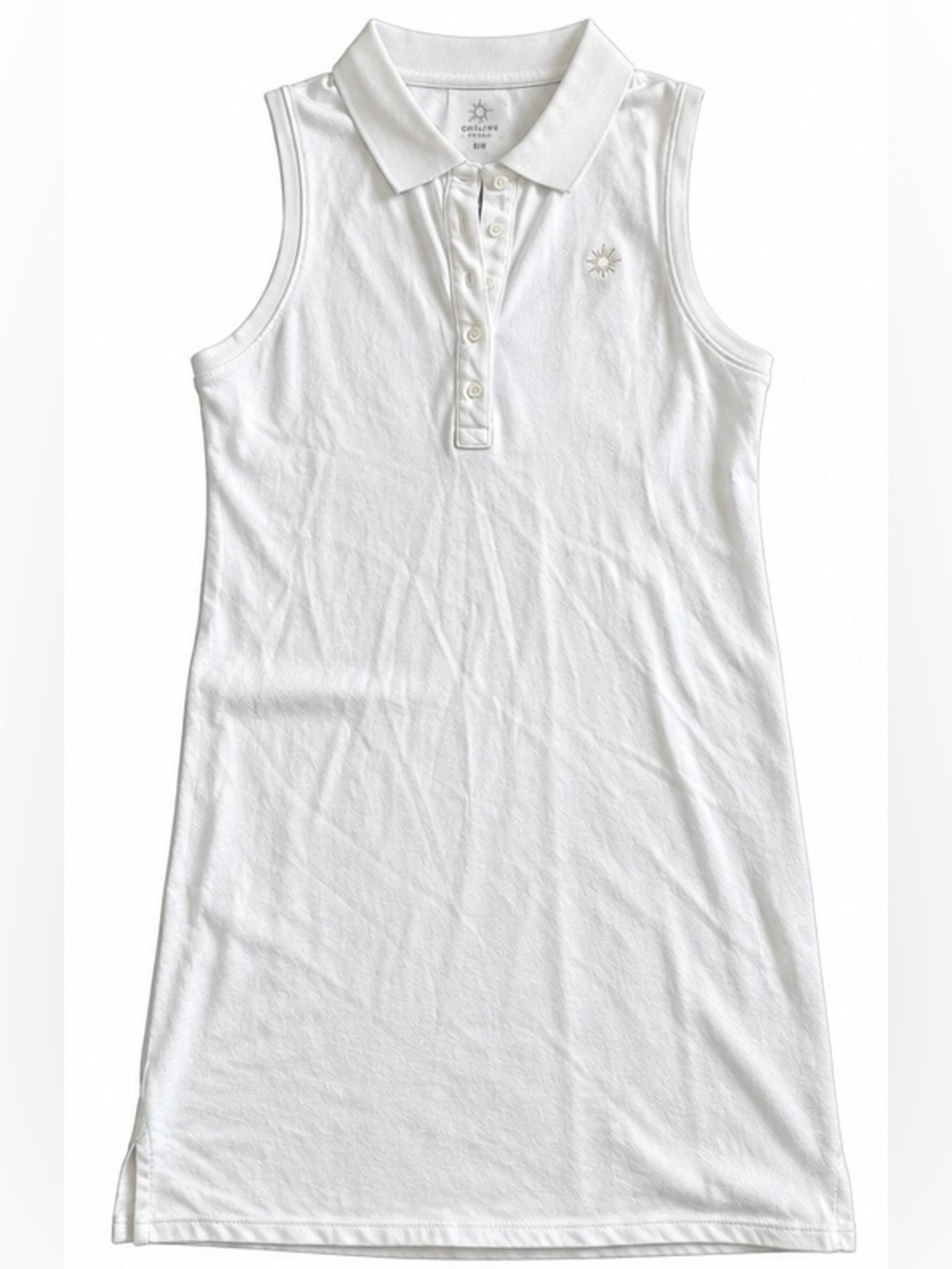 OFFLINE by Aerie White Sleeveless Polo Midi Dress M